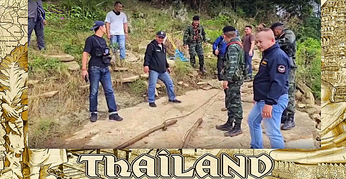 Thaise man in Noord-Thailand betrapt op het aanleggen van internetverbinding naar oplichters in Myanmar 