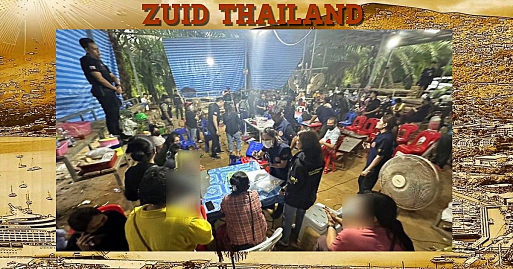 Harde aanpak in Krabi: 65 mensen gearresteerd bij inval van speciale eenheden in illegale gokholen