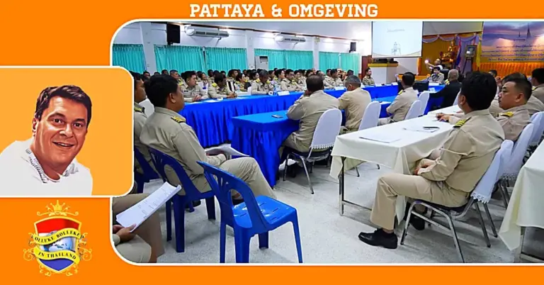 De kustplaats Pattaya hield in het districtskantoor Banglamung een vergadering over drugspreventie en het gok-verbod