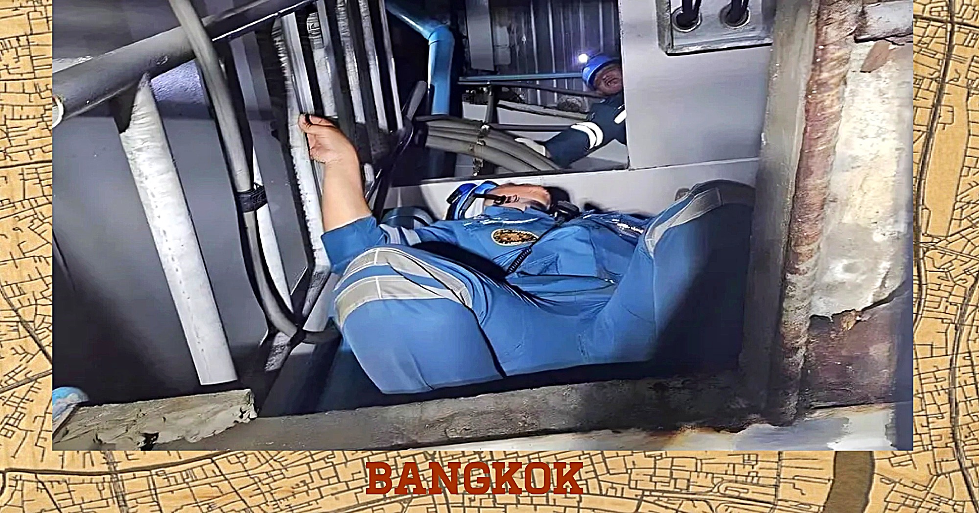 Thaise man ligt maandenlang dood in skywalk in Bangkok, na vermoedelijke poging tot kabeldiefstal