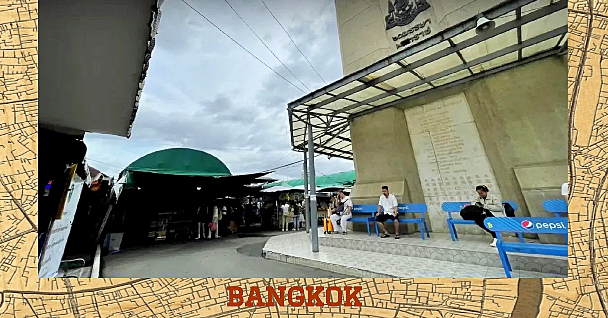 Protest van de verkopers op de Chatuchak-markt in Bangkok omdat ze i.v.m landschap’s werkzaamheden hun biezen moeten pakken