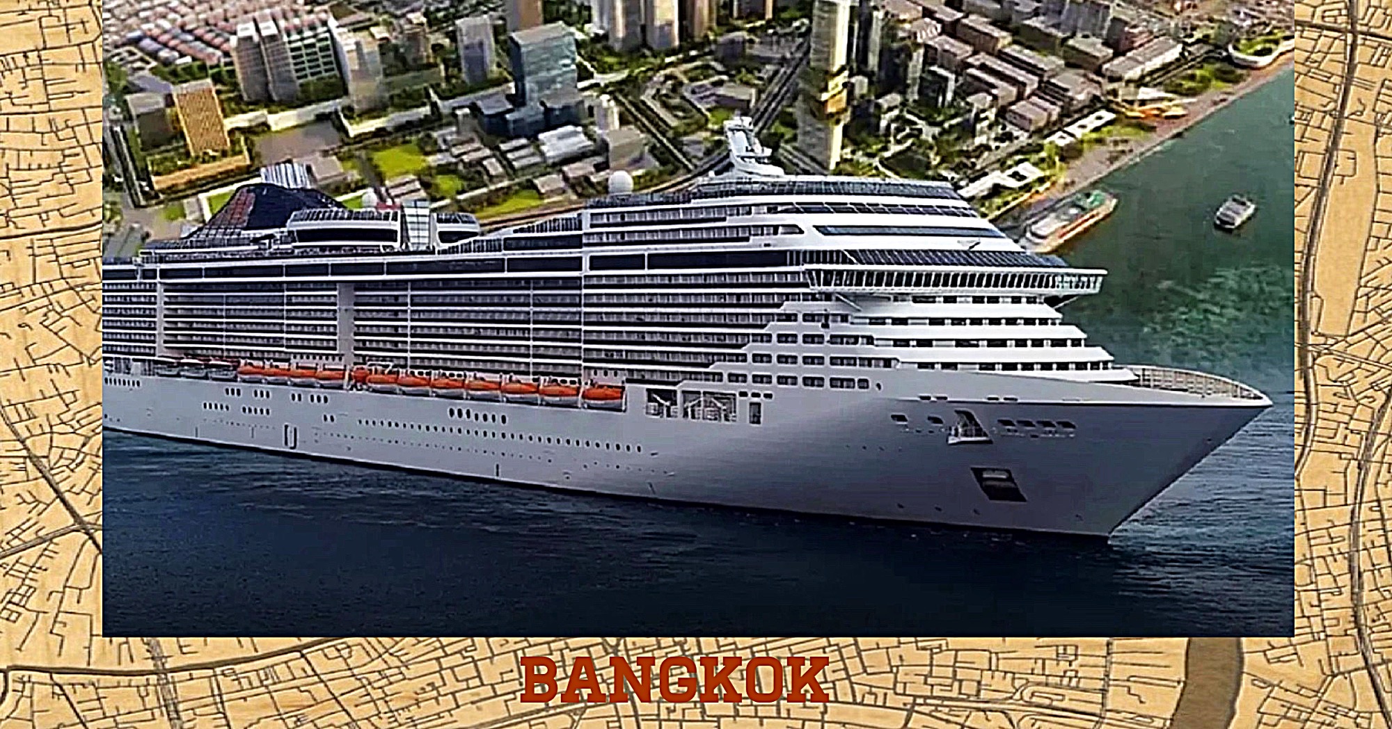 De haven van Bangkok zou de thuisbasis kunnen worden van een entertainment complex