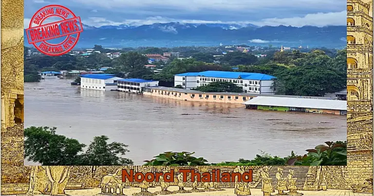 BREAKING NIEUWS | Minister van Binnenlandse Zaken dringt aan op uitgebreide spoedhulpacties nu stortregens het grootste deel van Noord-Thailand teisteren
