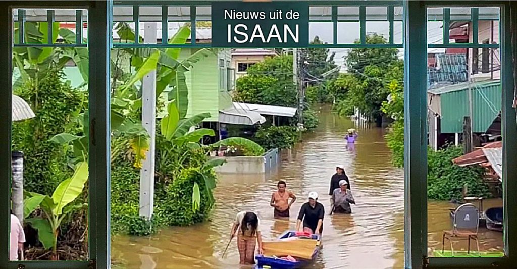 UPDATE | Inwoners van Nong Khai (Noordoost-Thailand) geadviseerd om hun biezen te pakken nu de Mekong rivier gevaarlijk begint te worden