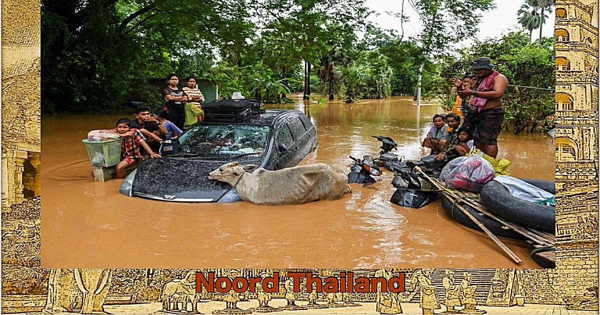 Overstromingen in Noord-Thailand eisen 16 levens, gezondheidsteams ingezet
