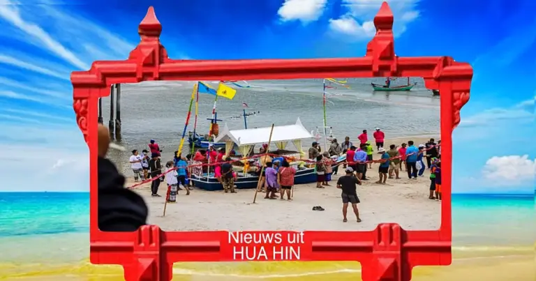 Hua Hin organiseerde gisteren de jaarlijkse zegening’s ceremonie voor de visvloot