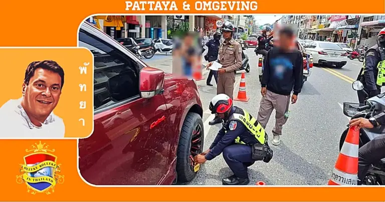 Politie van Pattaya begint met wielklemmen om parkeerovertreders aan te pakken 