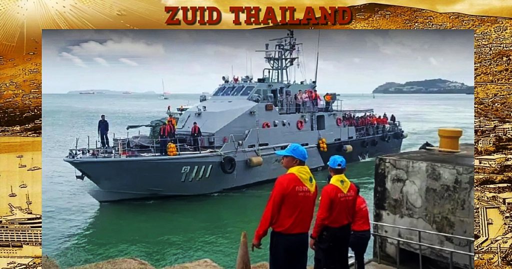 Marine Thailand redt gestrande toeristen op tijd voor hun vlucht huiswaarts 