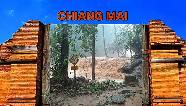 Twee populaire watervallen in Chiang Mai vanwege de voortdurende regenval gesloten 