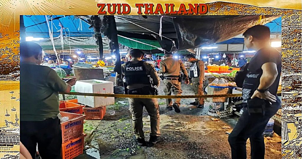 Vuurgevecht op de markt op Phuket, voorbijganger raakt daarbij gewond