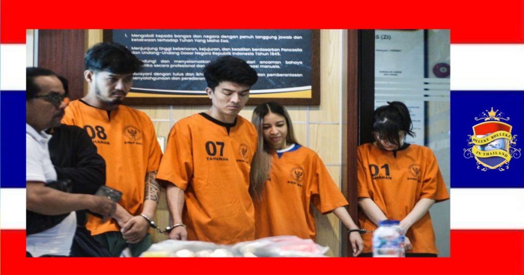 2 Thais, 2 Indonesiërs in Indonesië betrapt met drugs, ze riskeren nu de doodstraf, wat de strenge drugswet van Indonesië benadrukt