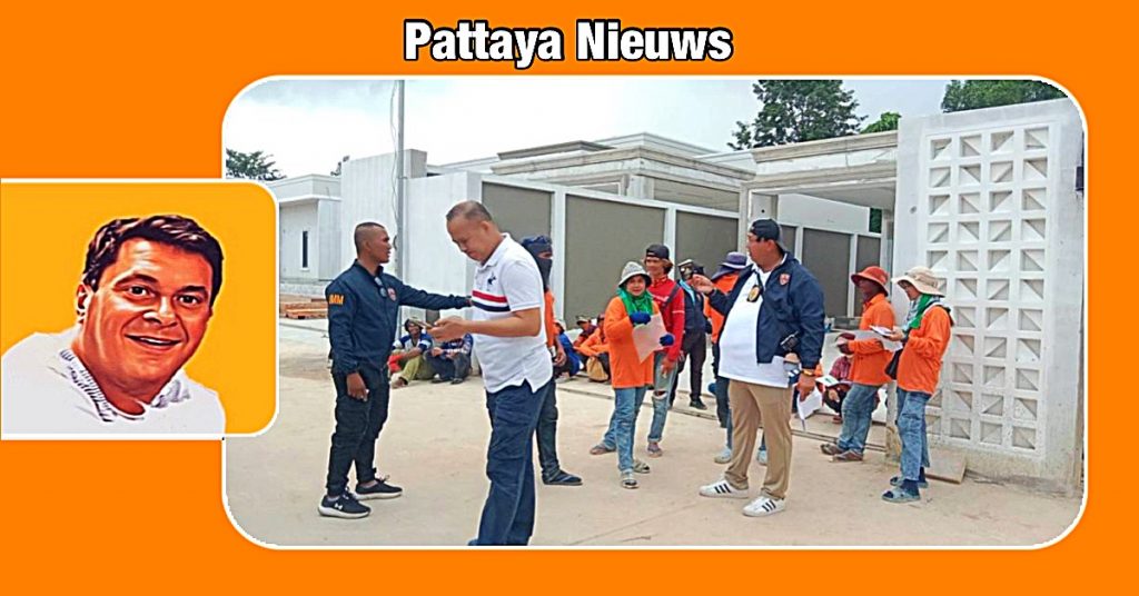 Klachten buurtbewoners in Pattaya leiden tot een inval op een bouwplaats waar buitenlandse werknemers illegaal tewerkgesteld waren