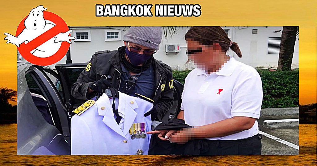 Het “parlements-spook” van Thailand door de recherche- afdeling “Ghostbusters” van Bangkok gearresteerd