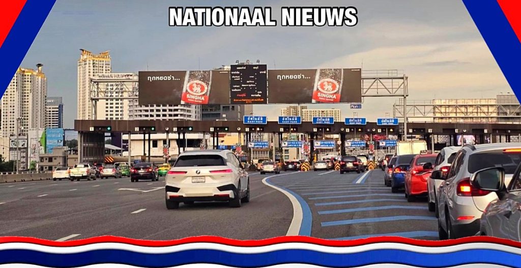 3 snelwegen rond Bangkok schrappen deze zondag de tolheffing 