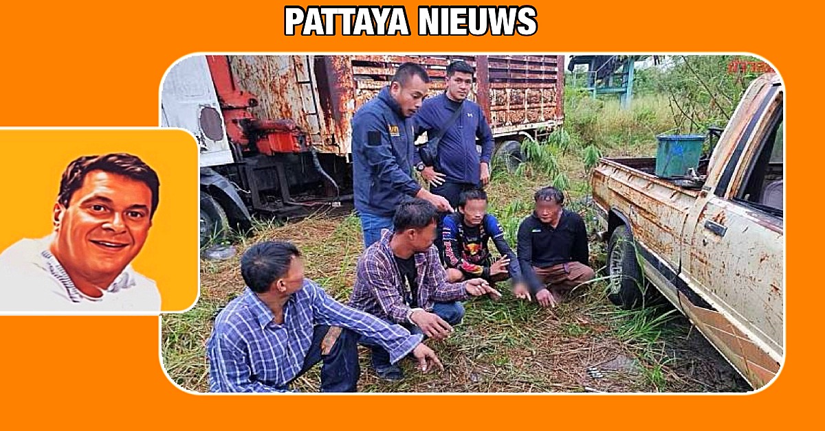 De politie van Pattaya arresteert 4 verdachten van fabrieksdiefstal ter waarde van 10 miljoen baht