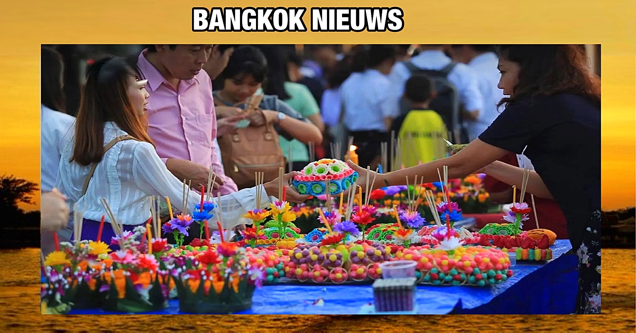 Inwoners van Bangkok worden opgeroepen om geen krathongs van brood of schuim te laten drijven