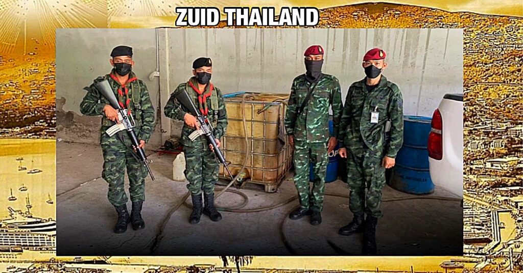 Gesmokkelde benzine neemt een hoge vlucht in het zuiden van Thailand