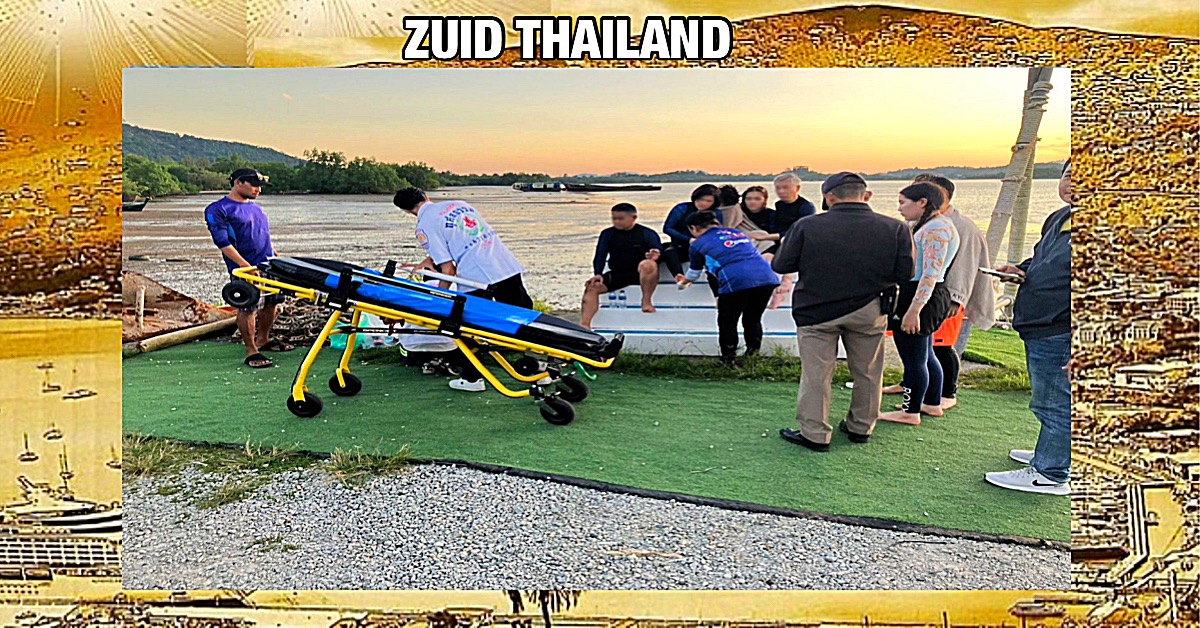 Longtail kapseist bij Koh Rang Yai in Zuid-Thailand, alle passagiers konden worden gered