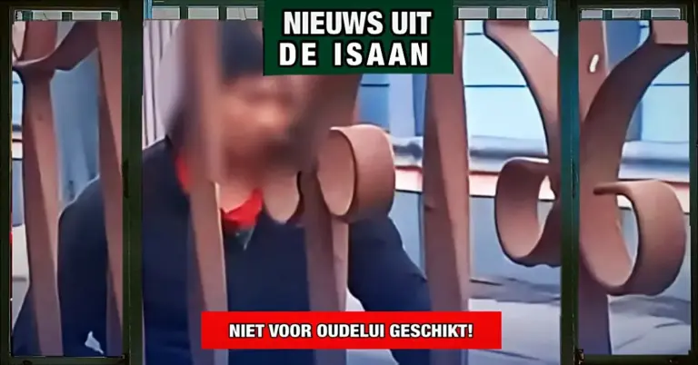 Perverse man maakt de lokale bevolking in Noordoost-Thailand bang door twee uur lang in het openbaar te masturberen