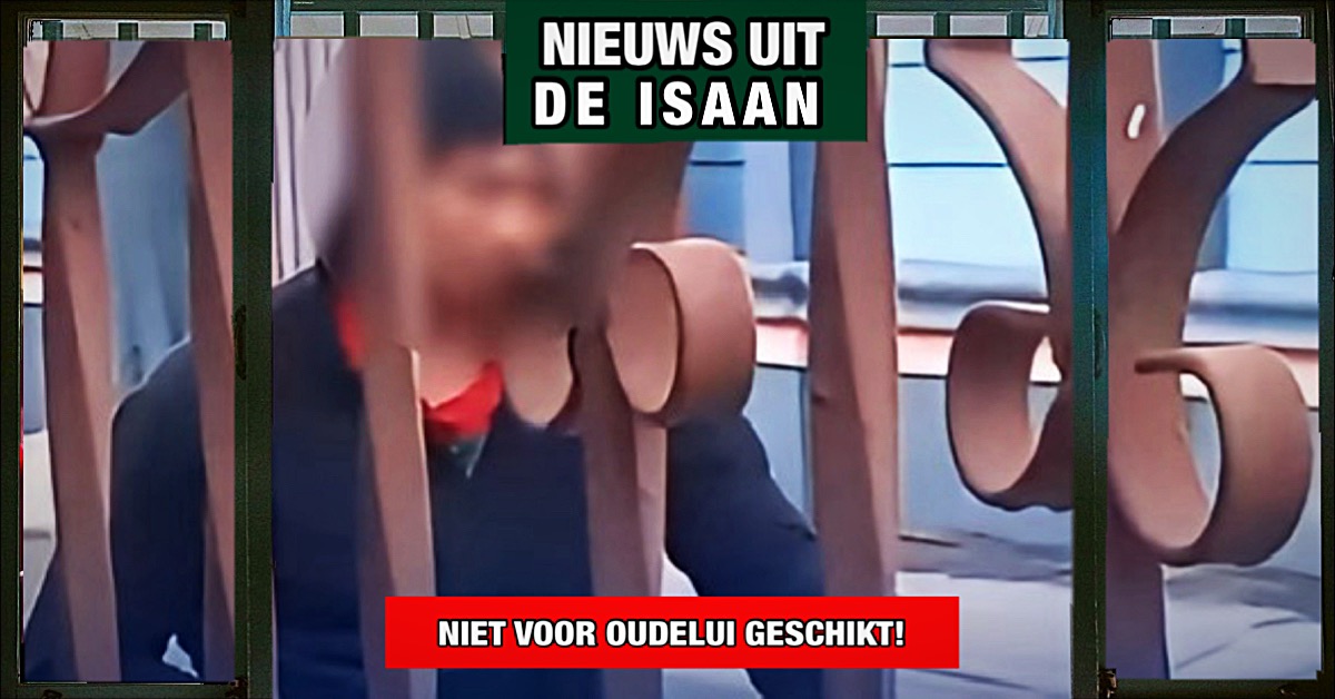 Perverse man maakt de lokale bevolking in Noordoost-Thailand bang door twee uur lang in het openbaar te masturberen