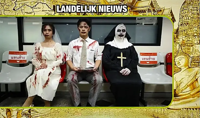 Het rode kruis in Thailand verleidt donoren met een griezelig T-shirt terwijl het tekort aan levensreddend bloed probeert aan te pakken