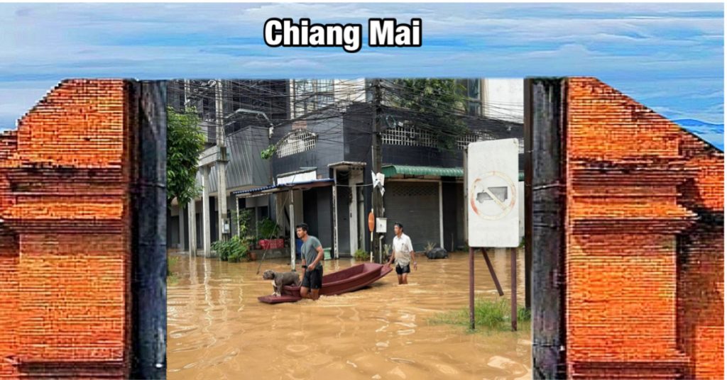 Thailand mobiliseert noodhulp teams nu de regenval en noordelijke afvoer met betrekking tot de overstromingen in Chiang Mai weer toenemen