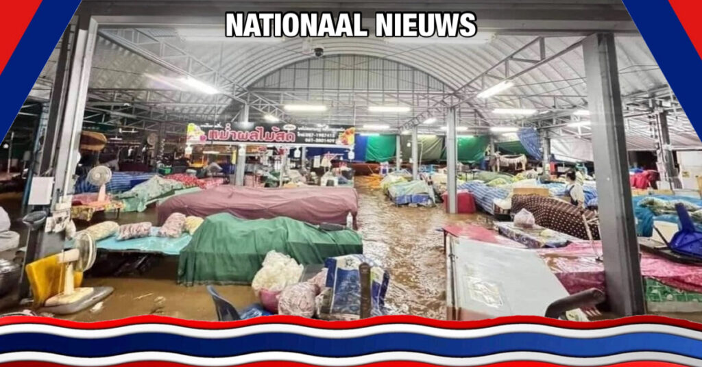 In het noorden van Thailand is de bevolking van Uthai Thai getroffen door zware overstromingen na zware regenval