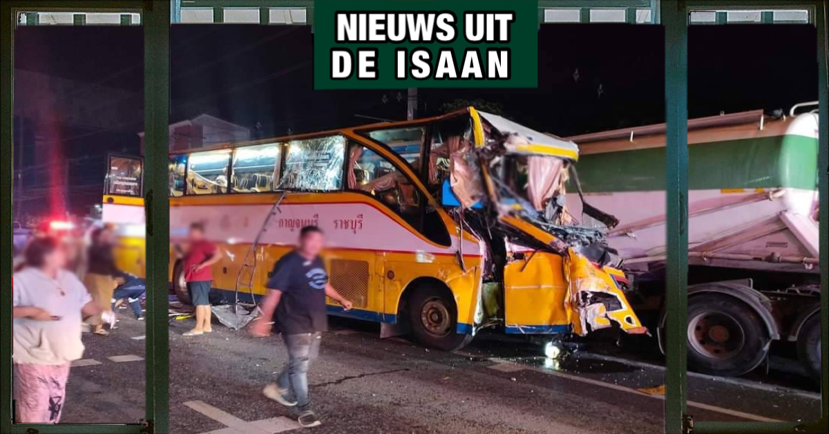 Ongeval met touringcar in Noordoost-Thailand, 43 gewonden naar het ziekenhuis gebracht