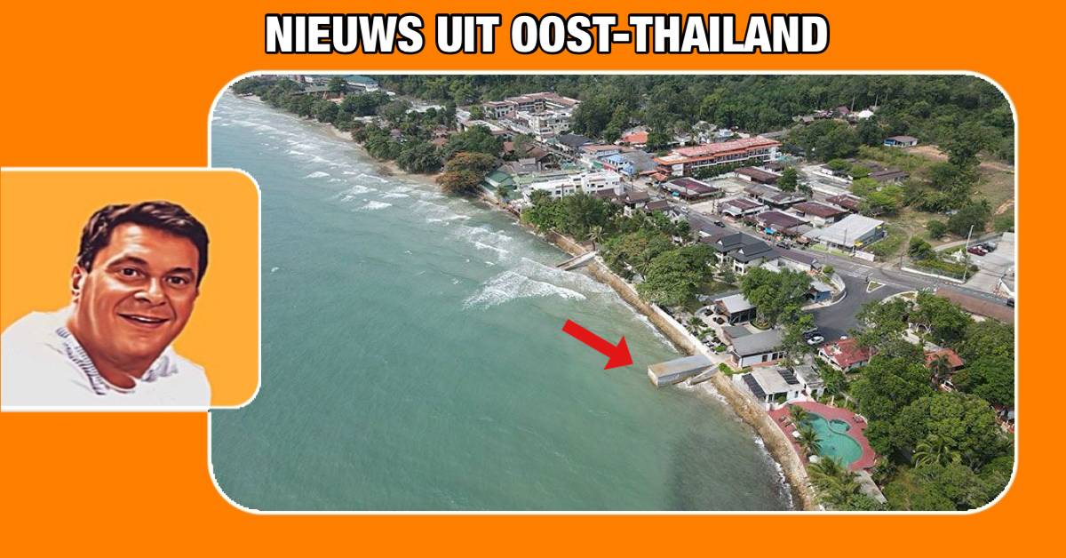 Zakenman in Oost-Thailand bestrijdt illegale steigers die kusterosie veroorzaken