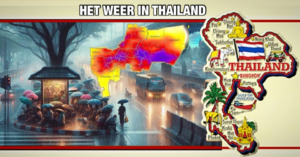 De tropische storm “Trami”, beweegt zich in de richting van Thailand, bevolking moet alert zijn op overstromingen 