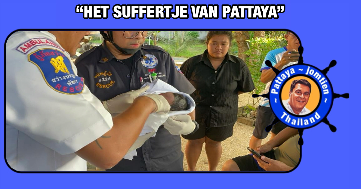 Vrouw treft in de omgeving van haar huis een pasgeboren baby aan, autoriteiten van Pattaya ontfermen zich over de baby!