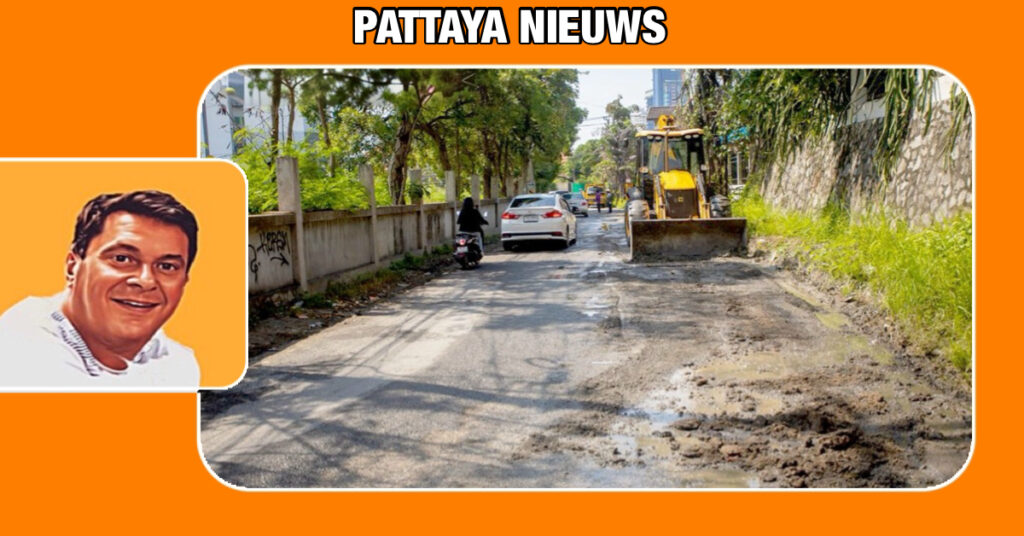 Pattaya zet er de spurt in bij de wegreparaties na klachten over grote kuilen en overstromingen