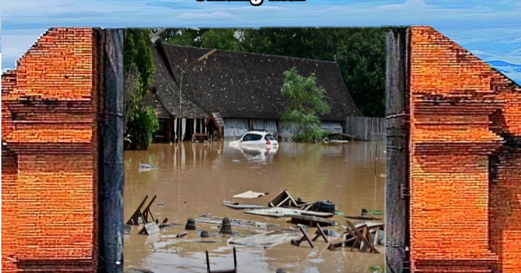 De Ping-rivier in Chiang Mai trekt zich terug, maar stroomafwaarts gelegen gebieden lopen nog steeds risico