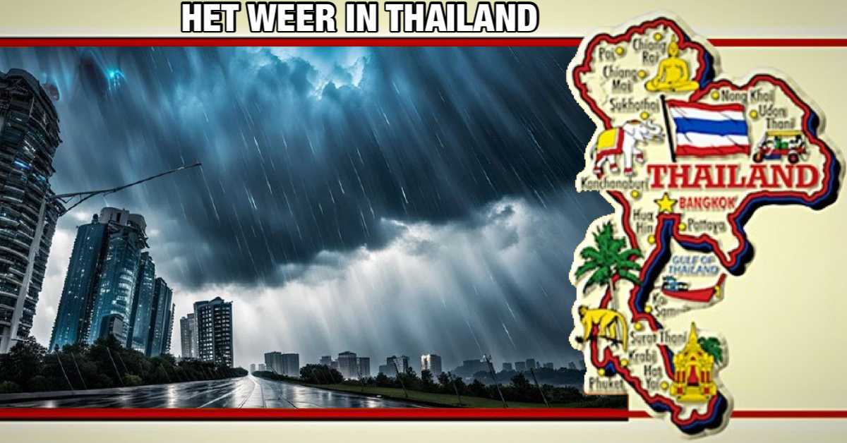 Zware moessonregens en onweersbuien treffen tal van regio’s in Thailand