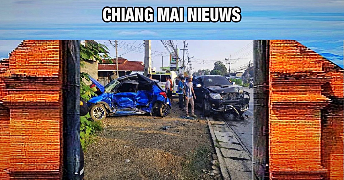 Dronken monnik van de beroemde tempel in Noord-Thailand gearresteerd voor het veroorzaken van een aanrijding