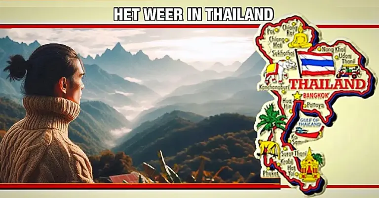 Koude lucht uit China brengt kou in het noorden van Thailand