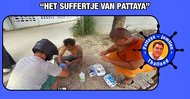 Buiten zinnen geraakte Thaise vrouw rijdt haar vriend in Pattaya opzettelijk aan❗️