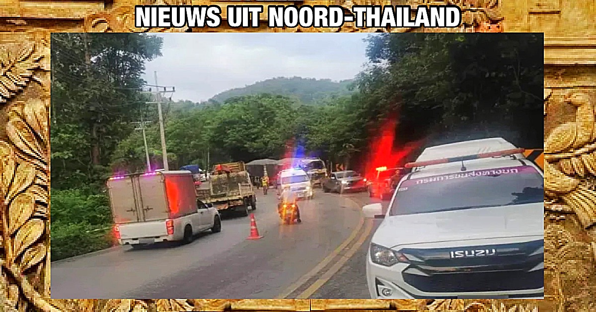 Tourbus botst in Noord-Thailand op een rijstvrachtwagen waarbij 45 gewonden vallen