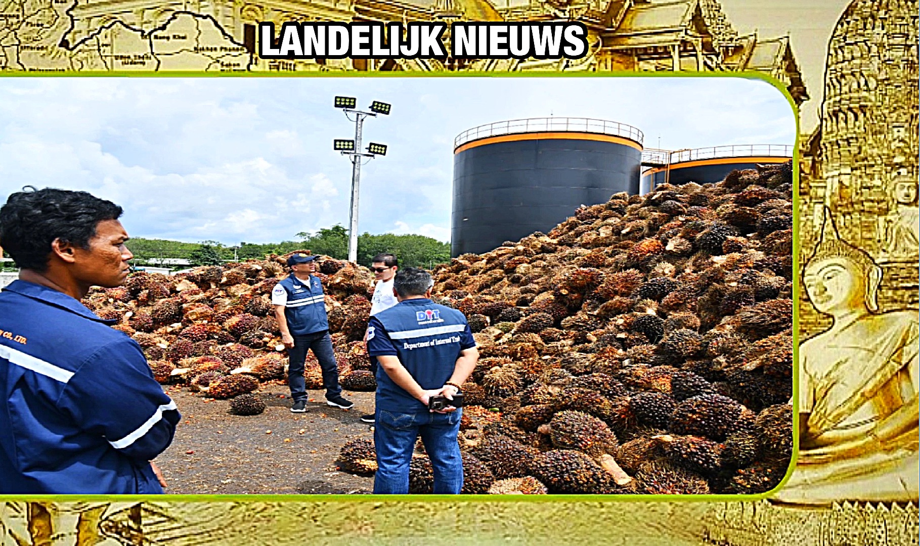 Thailand voert de controle tegen de Illegale palmoliesmokkel op