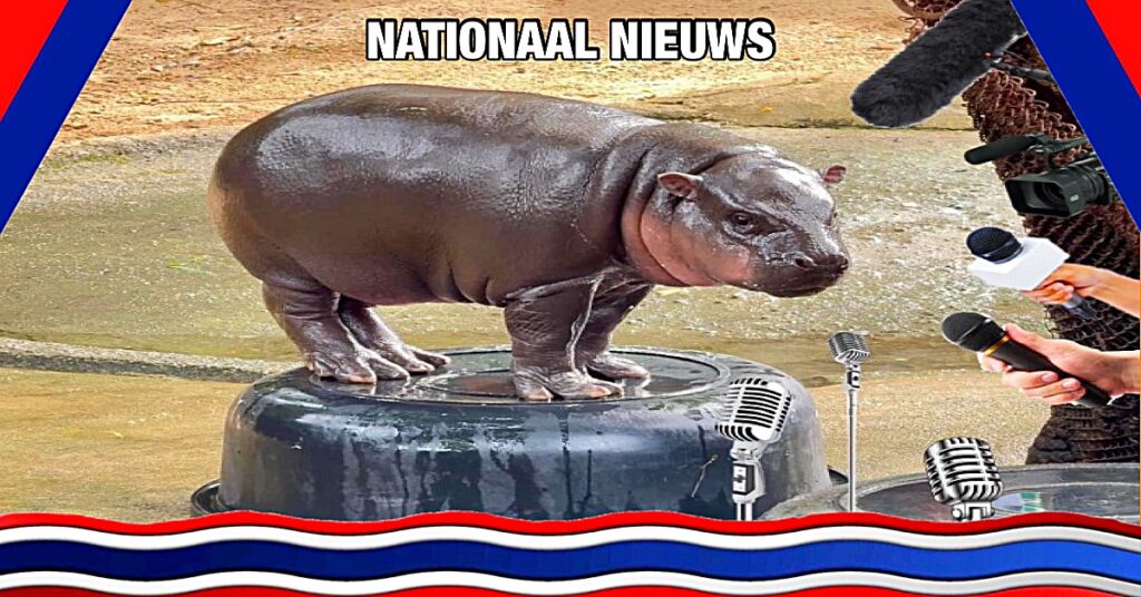 Het geliefde babynijlpaard van Thailand, “Moo Deng” feliciteert Donald Trump met zijn overwinning ❗️