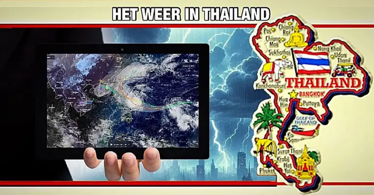 Thailand bereidt zich voor op weersveranderingen nu de storm ‘Toraji’ deze kant opkomt!