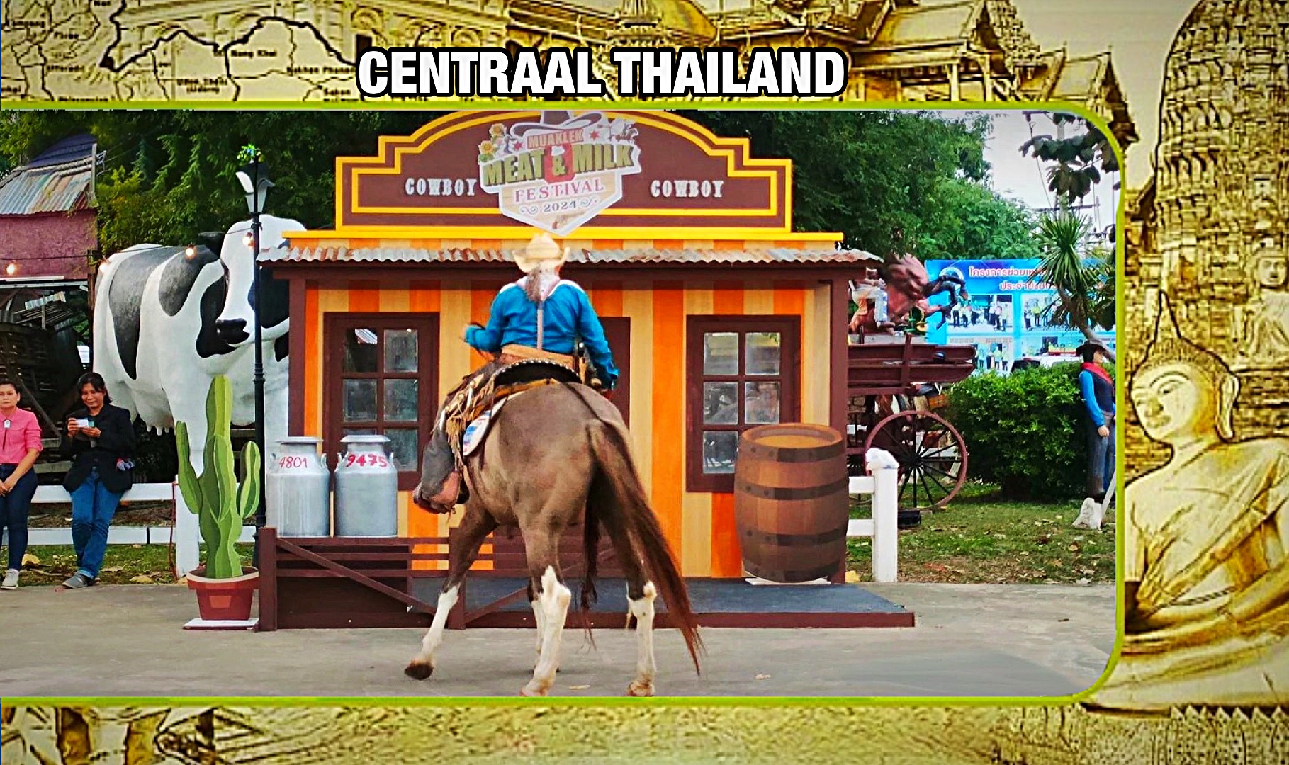 Jippie a jééé, Jippie a jóóó, zet de Stetson maar op, de provincie Saraburi in Centraal-Thailand maakt zich klaar om een heus cowboy-festival te organiseren