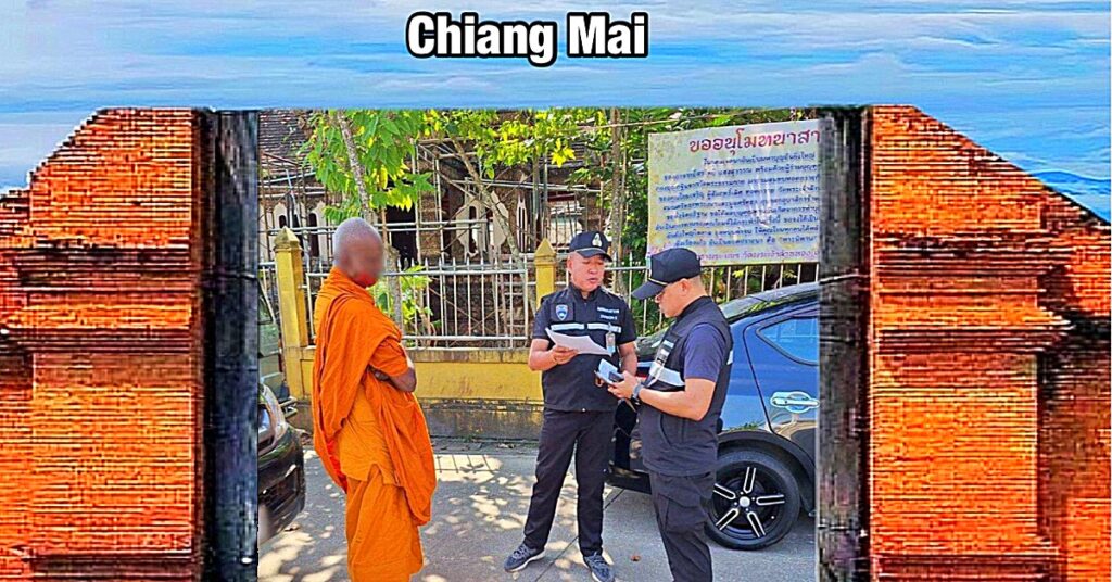 Malaysische monnik in Noord-Thailand gearresteerd voor diefstal uit de tempel van Chiang Mai  