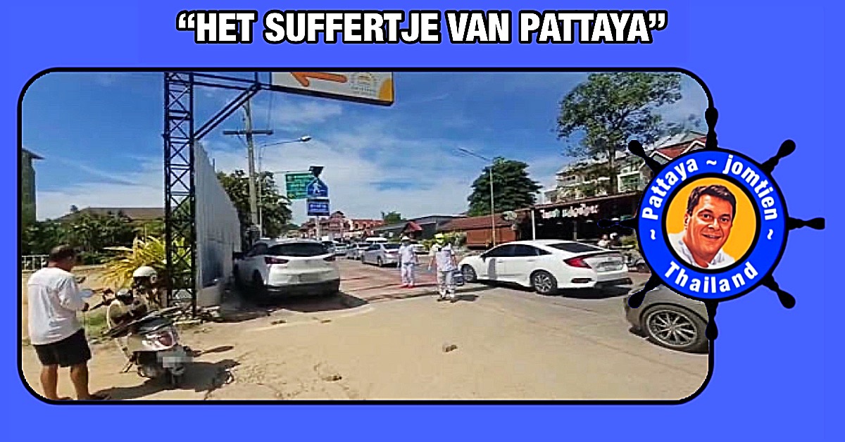 Buitenlandse man lag buiten bewustzijn in zijn auto, de hulpdienst in Pattaya bracht hem naar het ziekenhuis