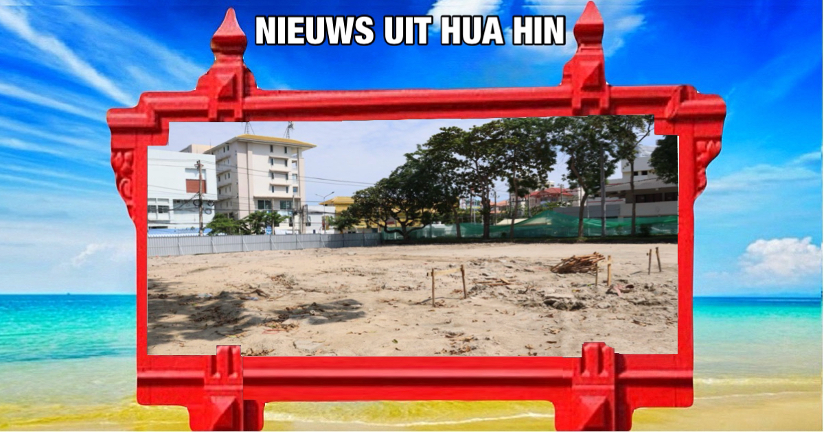 Gemeente Hua Hin neemt het openbare park Pone Kingpetch op de schop