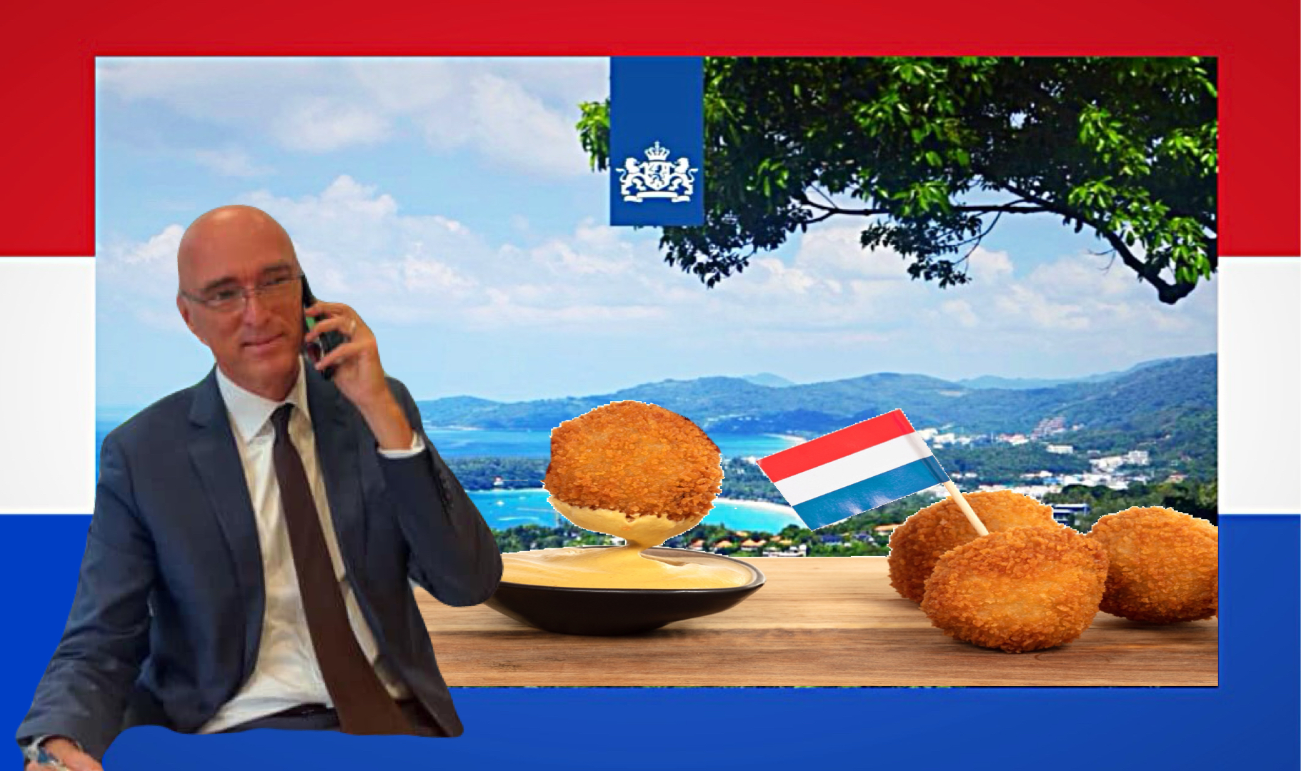 Ambassadeur Remco van Wijngaarden nodigt u van harte uit voor een bitterballen-borrel in Phuket 
