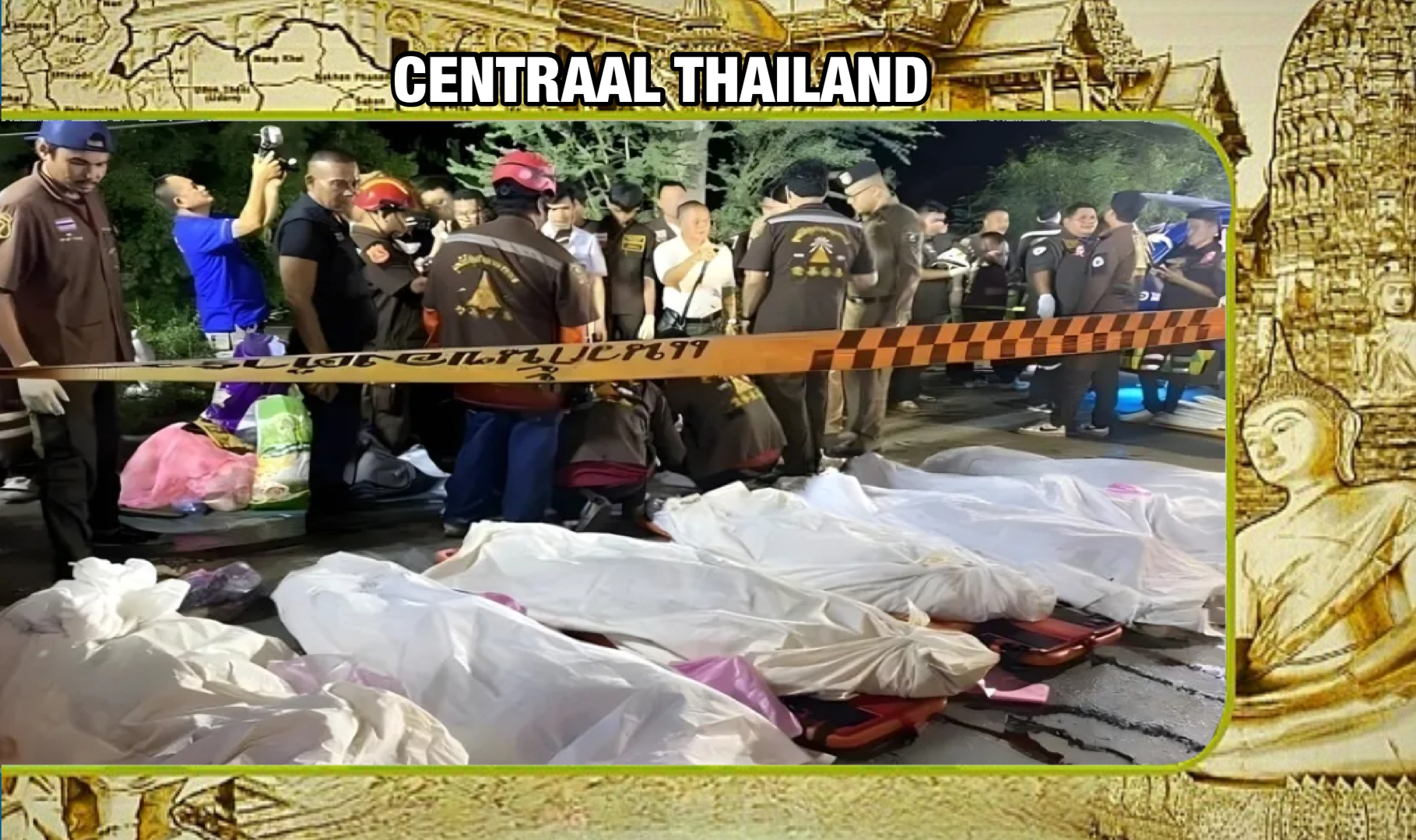 Politie achtervolging in Centraal-Thailand eindigt dodelijk: met zeven doden tot gevolg