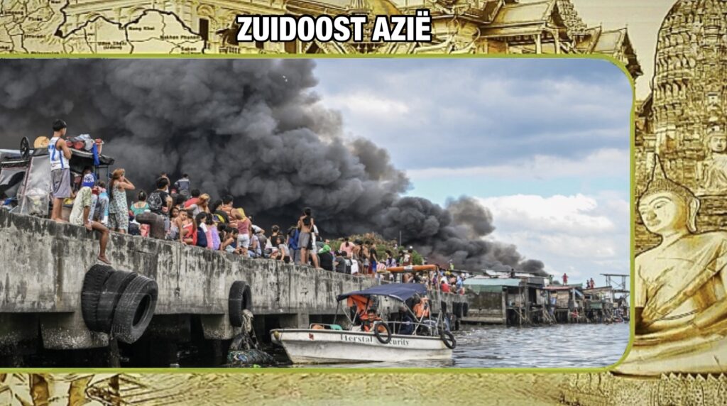Enorme brand in een sloppenwijk op de Filipijnen: duizenden huizen verwoest, ruim 2.000 huishoudens dakloos