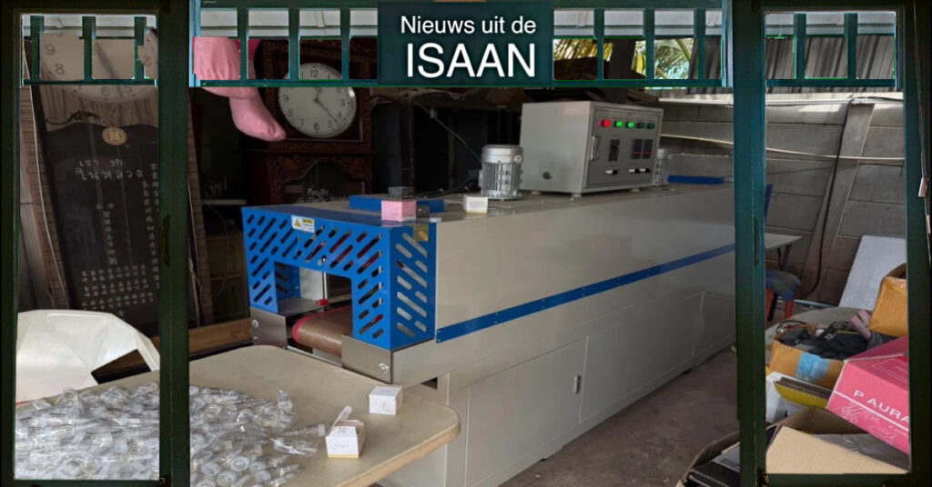 Politie doorzoekt cosmetica-fabriek in Noordoost-Thailand waar op grote schaal namaakcosmetica werd gefabriceerd