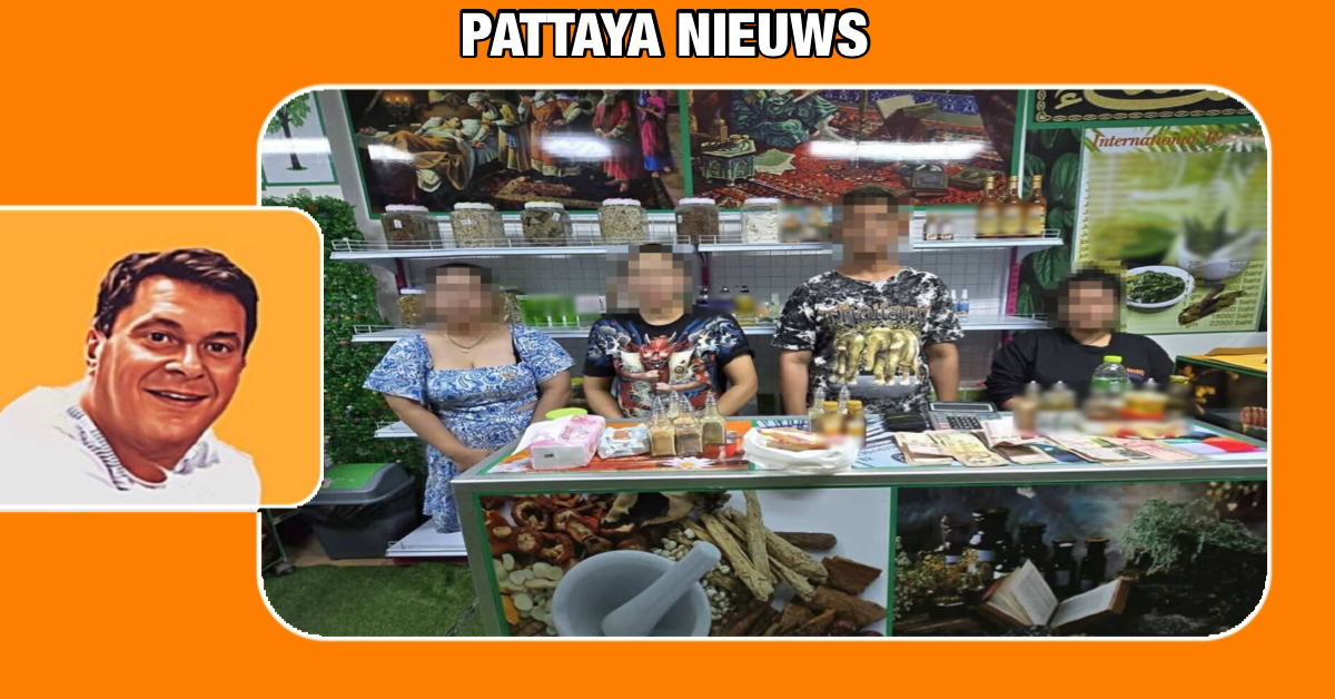 🎥 | Politie valt, na klachten van toeristen, een kruidenwinkel in het hart van Pattaya binnen, waarbij een Pakistaanse man werd gearresteerd.